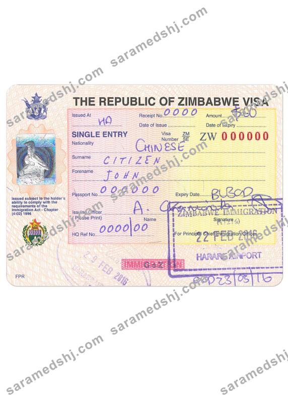 ZIMBABWE visa